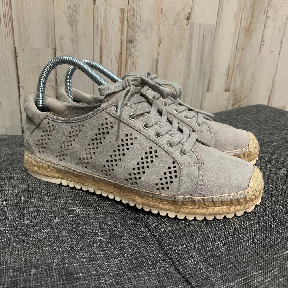 Marc Fisher Balia Gray Faux Suede Espadrille‎ Sneaker